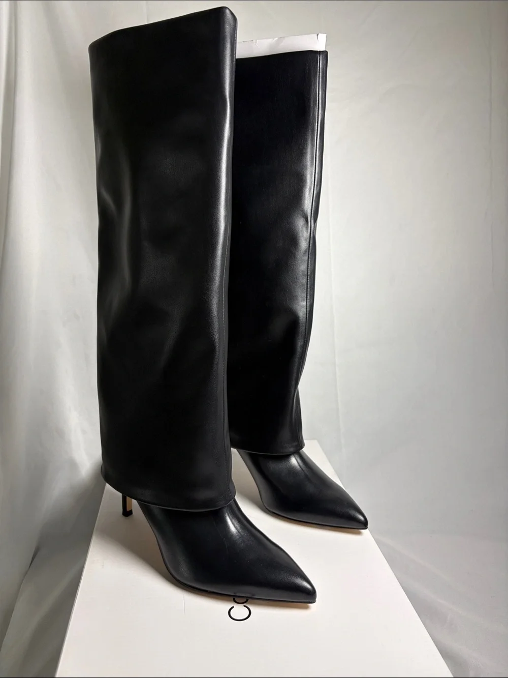 Calvin Klein Women's Vamsy Stiletto Heel Tall Dress Boots size 6